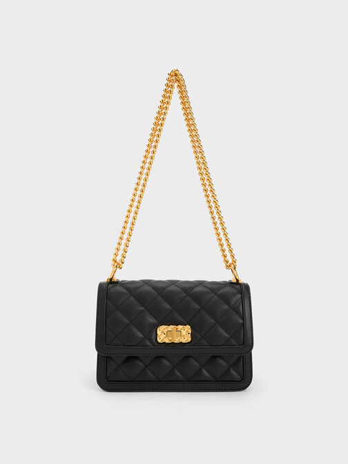 Chanel 2022 All Slide Flap Bag - Black Shoulder Bags, Handbags