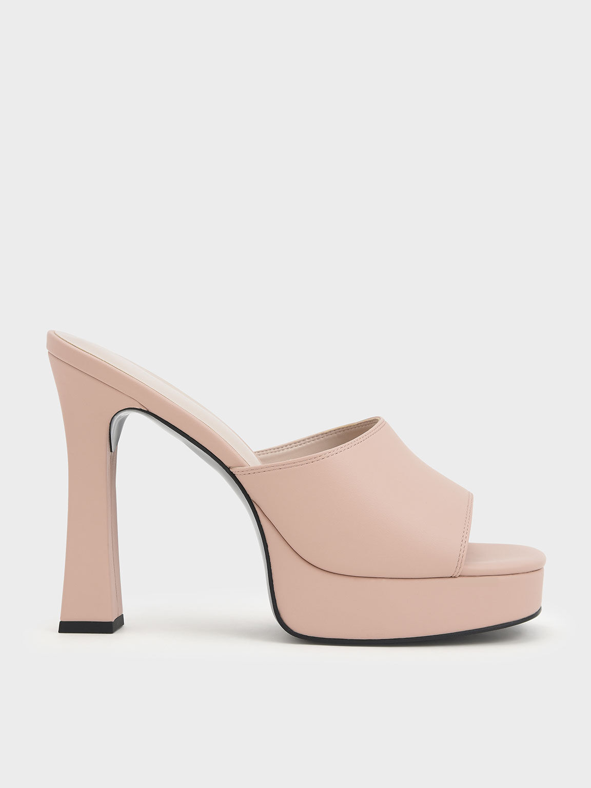 High heel online platform mules
