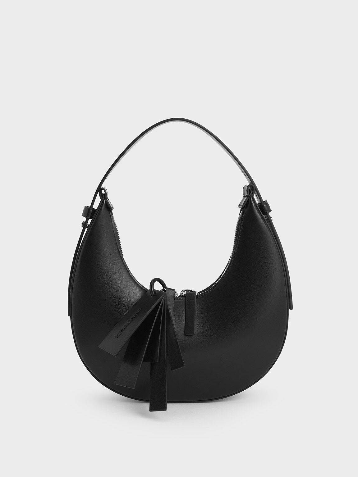 Buy HIDESIGN Black Dinah 02 Zipper Closure Leather Womens Casual Hobo  Handbag | Shoppers Stop