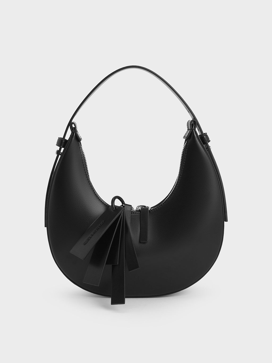 Buy HIDESIGN Black Dinah 02 Zipper Closure Leather Womens Casual Hobo  Handbag | Shoppers Stop