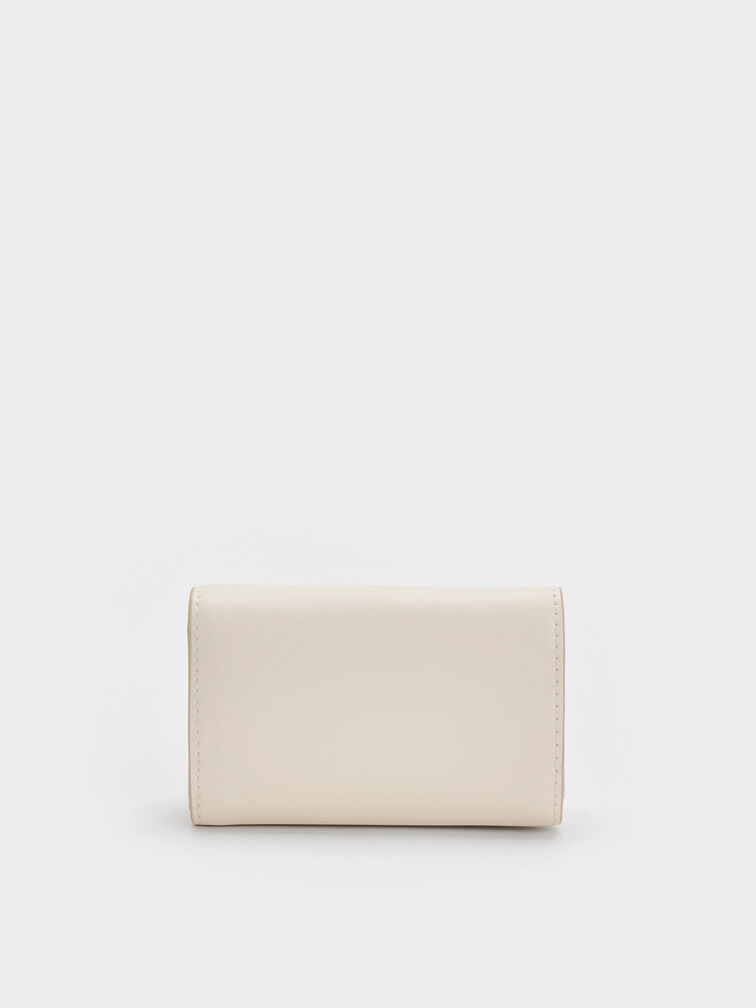 Enola Front Flap Wallet, Cream, hi-res
