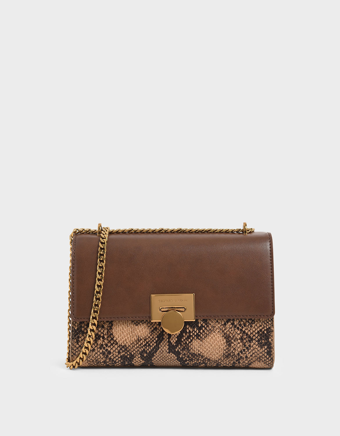 Charles & keith chain detail clutch deals
