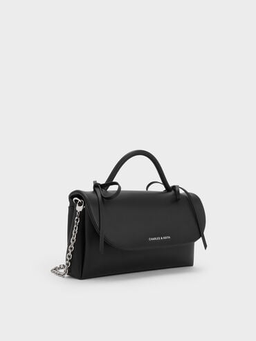 Hazel Bow Wallet On Chain, Noir, hi-res