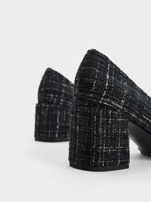 Tweed Crystal-Embellished Mary Jane Pumps, Multi, hi-res