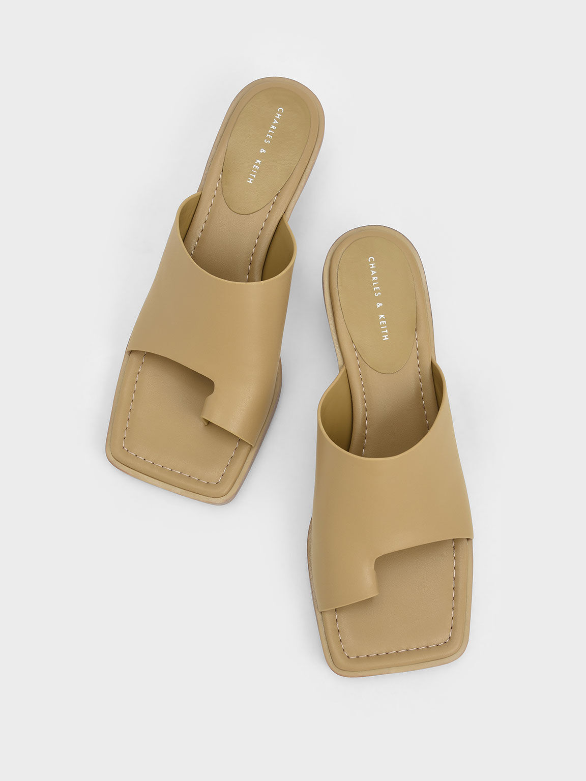 Mustard online slide sandals
