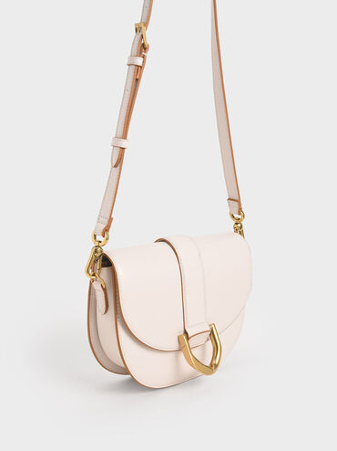 Gabine Saddle Bag, Pink, hi-res