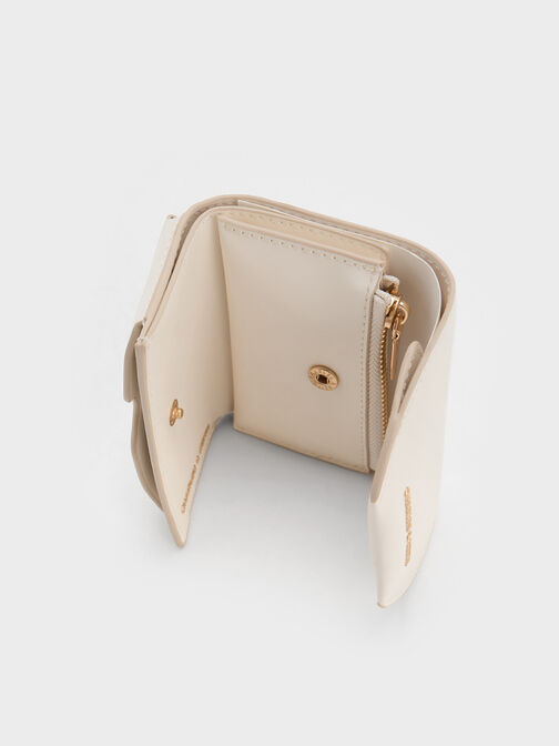 Enola Front Flap Wallet, Cream, hi-res