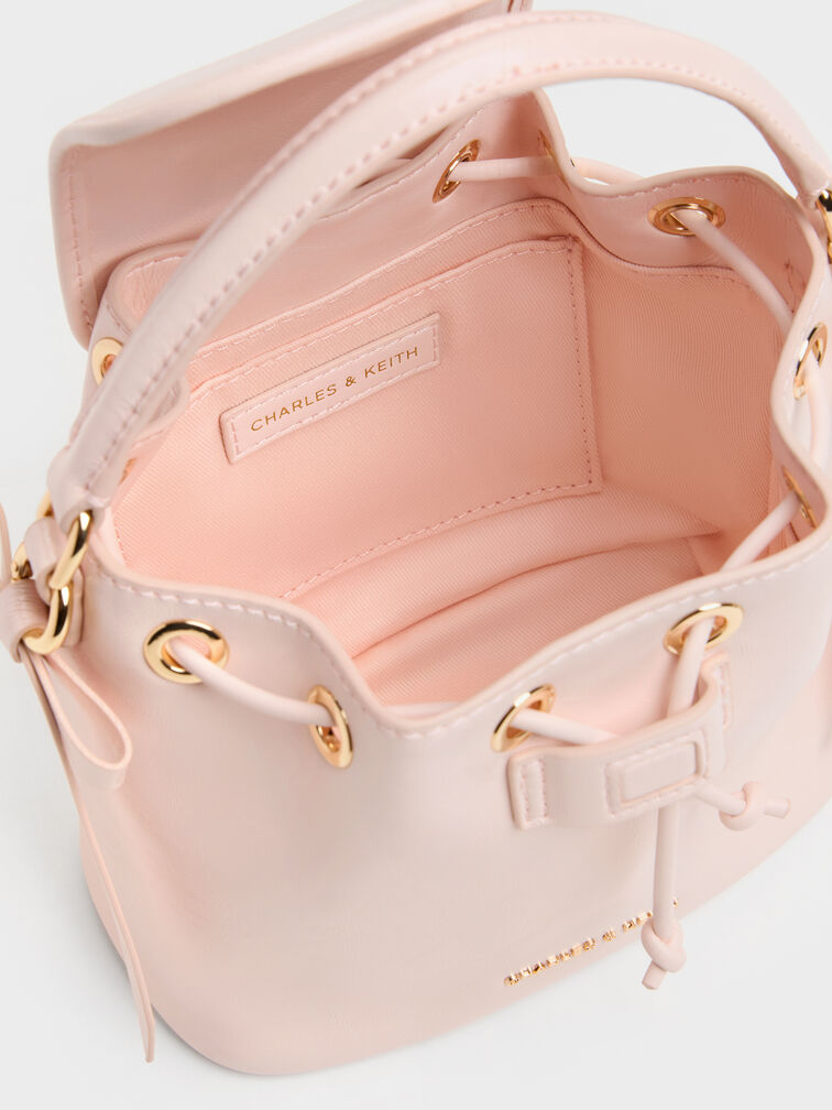 Dalia Bow Top Handle Bag, Soft Pink, hi-res
