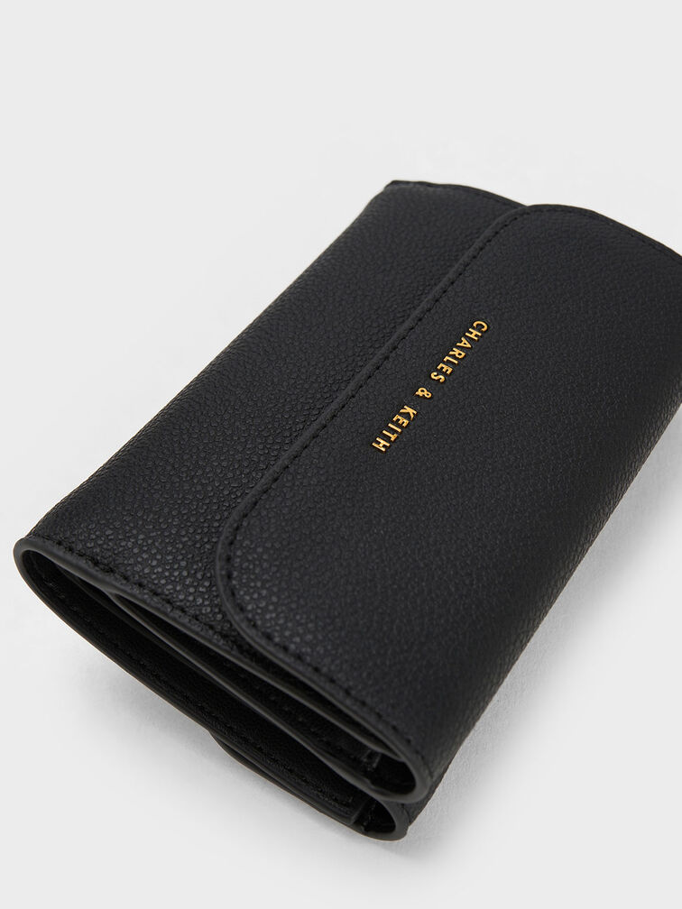Alcott Push-Lock Wallet, Black, hi-res