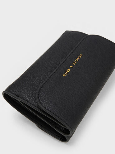 Alcott Push-Lock Wallet, Black, hi-res