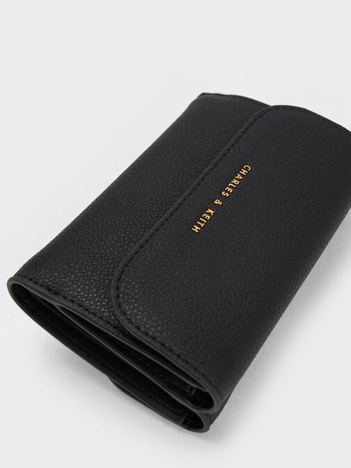 Alcott Push-Lock Wallet, Black, hi-res