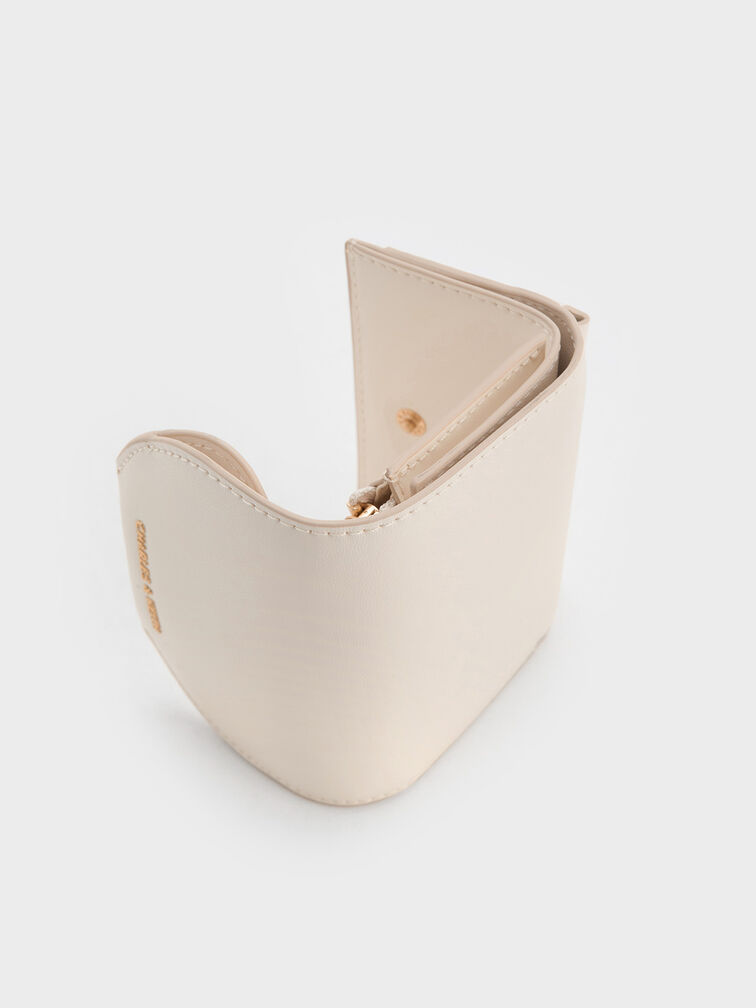 Enola Front Flap Wallet, Cream, hi-res