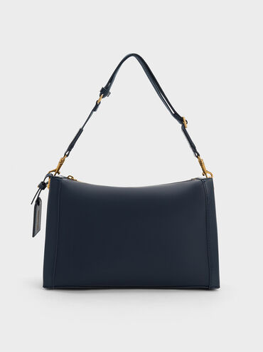 Cordele Slouchy Shoulder Bag, Navy, hi-res