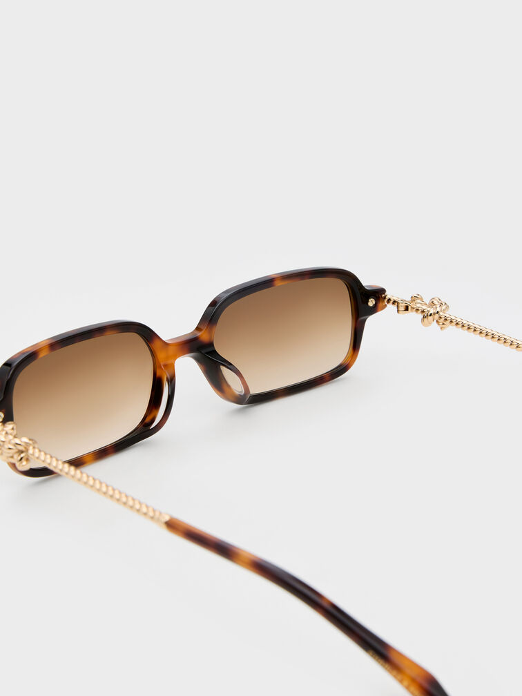 Sable Knot Rectangular Sunglasses, T. Shell, hi-res