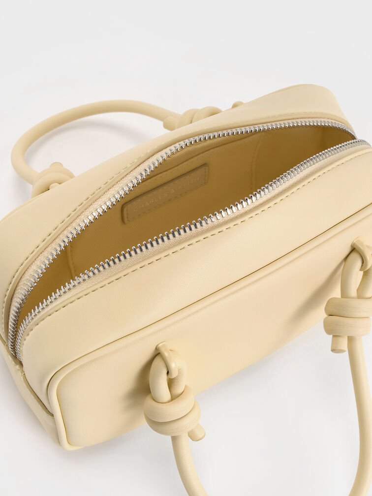 Sammie Knotted-Handle Elongated Bag, Butter Yellow, hi-res