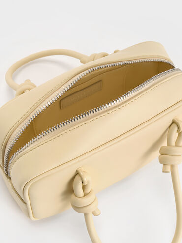 Sammie Knotted-Handle Elongated Bag, Butter Yellow, hi-res