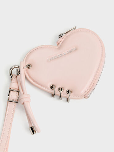Rey Heart Charm, Soft Pink, hi-res
