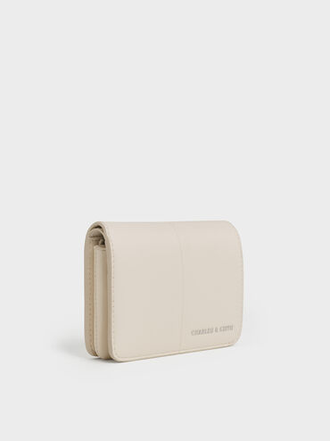 Simone Small Wallet, Cream, hi-res
