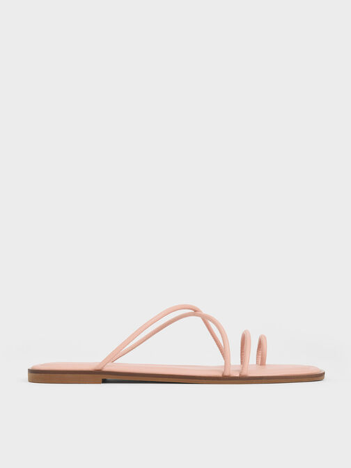 Meadow Strappy Toe-Ring Sandals, Nude, hi-res