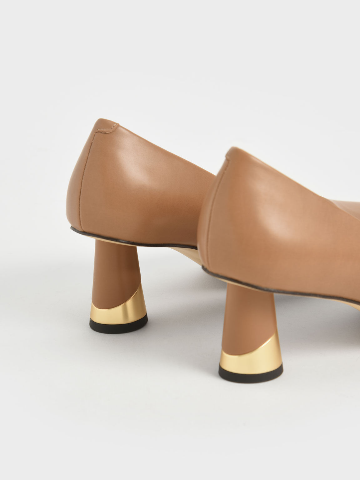 Meikoshoes camel pu cross strap block best sale heel knee high boots
