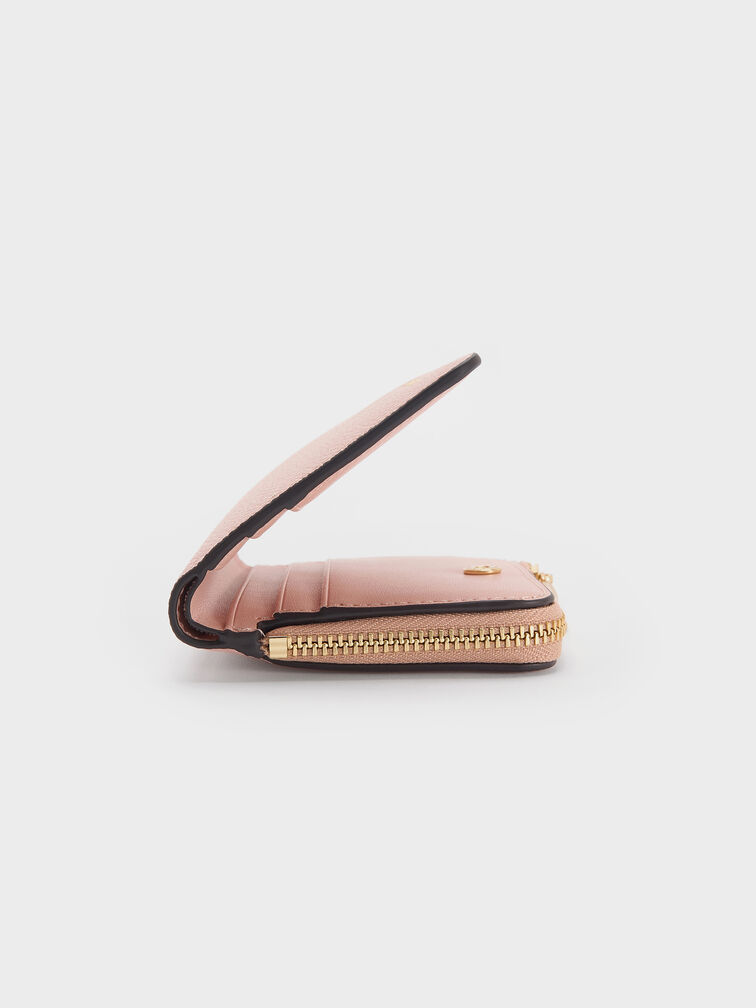 Keely Top Zip Small Wallet, Light Pink, hi-res