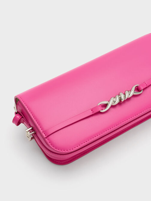 Henrietta Shoulder Bag, Fuchsia, hi-res