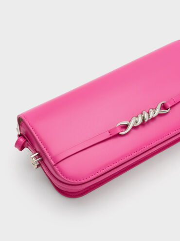 Henrietta Shoulder Bag, Fuchsia, hi-res