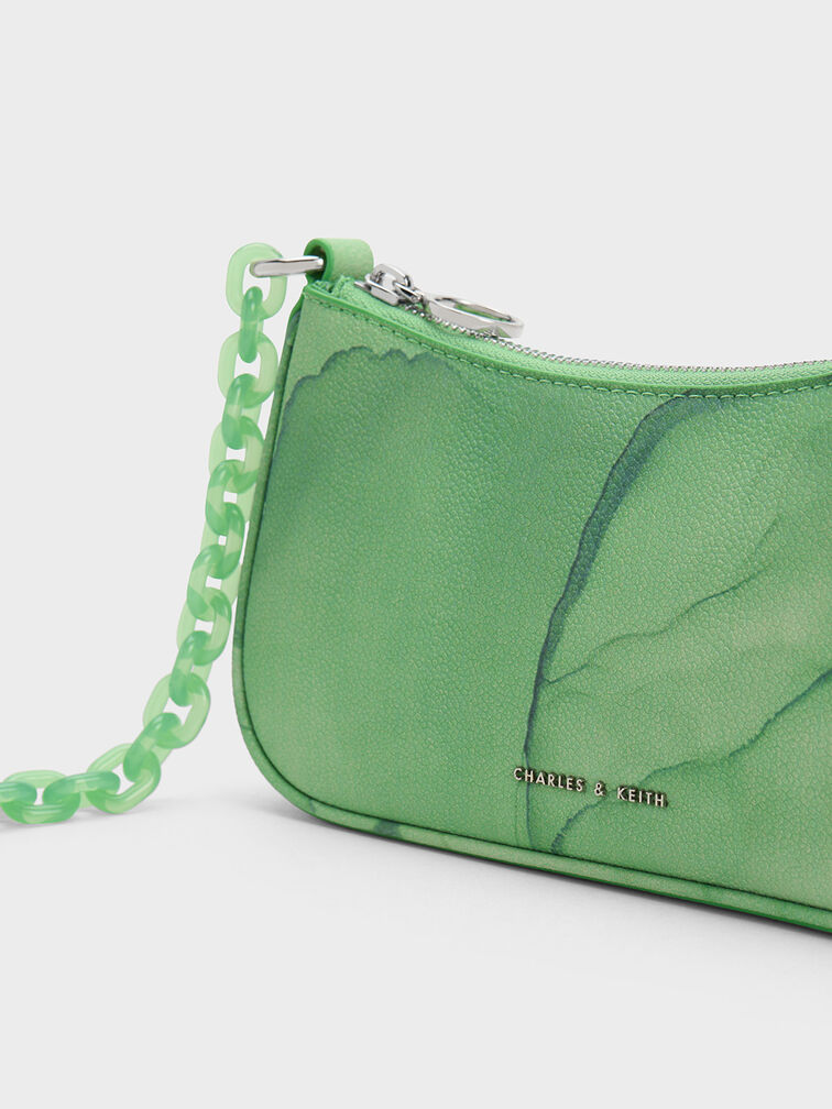 Alcott Scarf Printed Bag, Green, hi-res