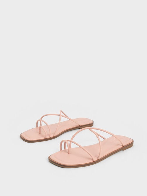 Meadow Strappy Toe-Ring Sandals, Nude, hi-res