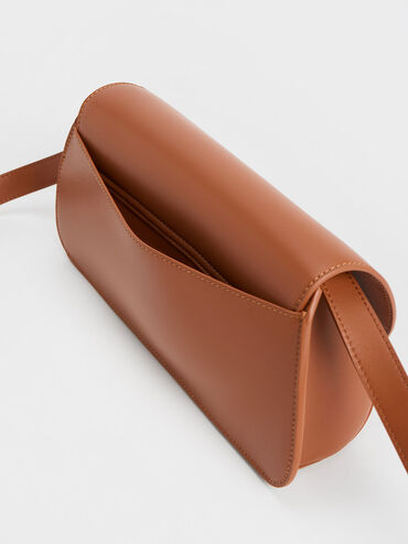 Cassiopeia Front Flap Shoulder Bag, Tan, hi-res