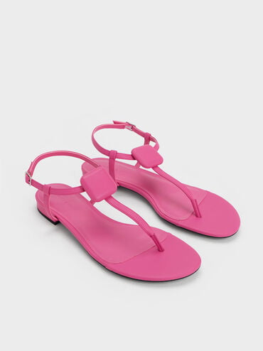 Koa Thong Sandals, Pink, hi-res