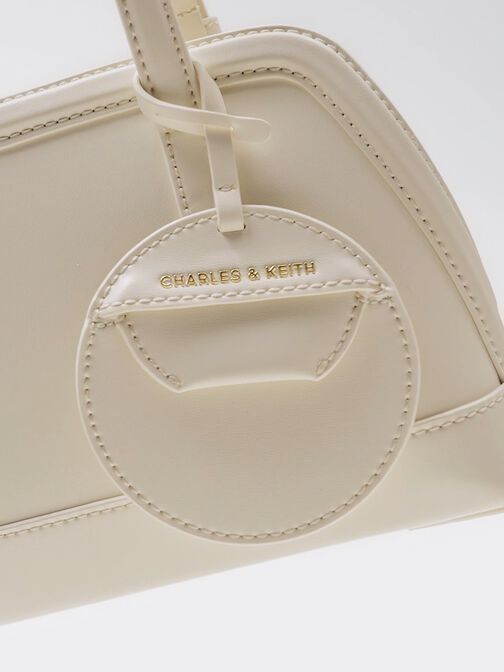 Enola Elongated-Handle Bag, Cream, hi-res