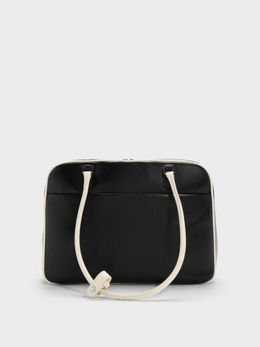 Large Sianna Two-Tone Bowling Bag, Multi, hi-res