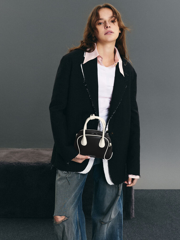 Nelly Two-Tone Bowling Bag, Multi, hi-res