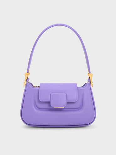 Koa Push-Lock Top Handle Bag, Purple, hi-res