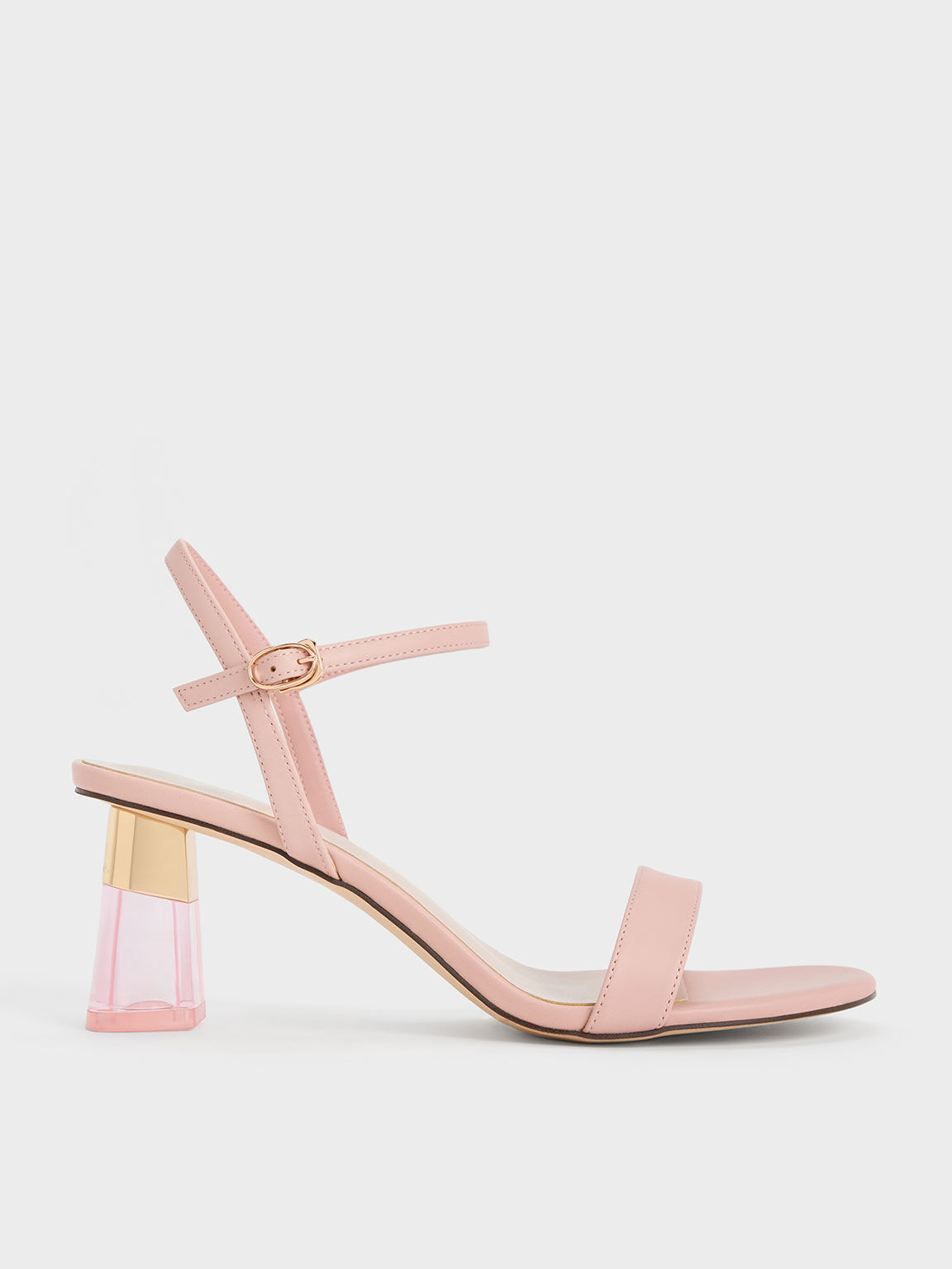 Wide Light Pink Rhinestone Block Heel Sandal - Wide Width | Ankle strap sandals  heels, Chunky heels sandals, Black ankle strap heels