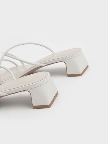 Meadow Strappy Toe Ring Sandals, White, hi-res