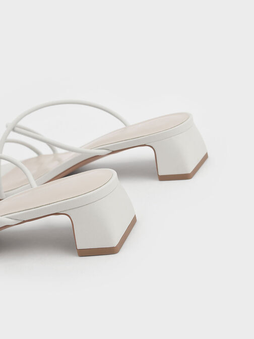 Meadow Strappy Toe Ring Sandals, White, hi-res