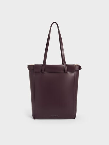 Ellis Tote Bag, Plum, hi-res