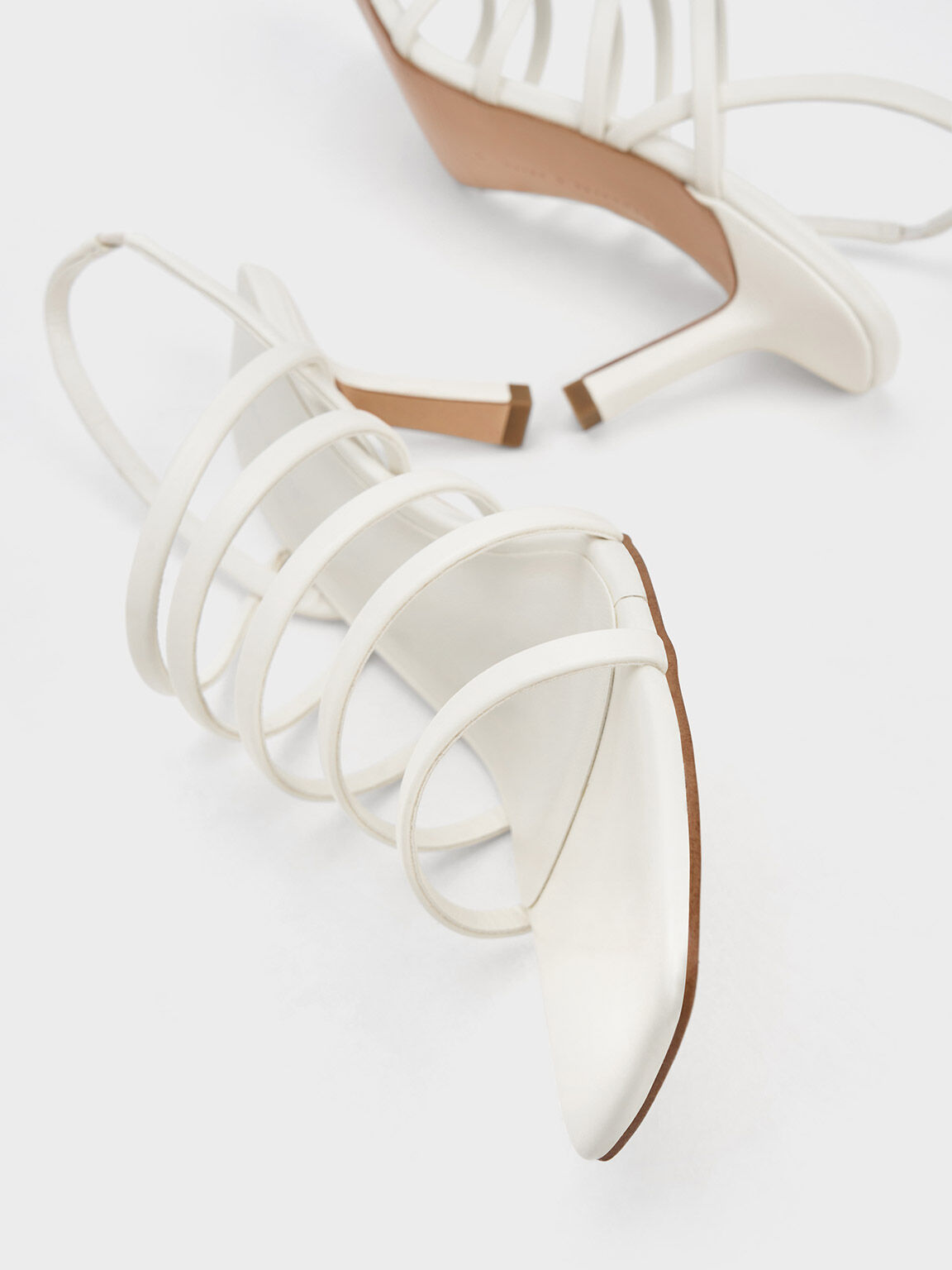 White strappy heels near me store