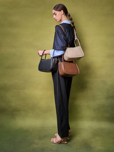 Lyla Shoulder Bag, Chocolate, hi-res
