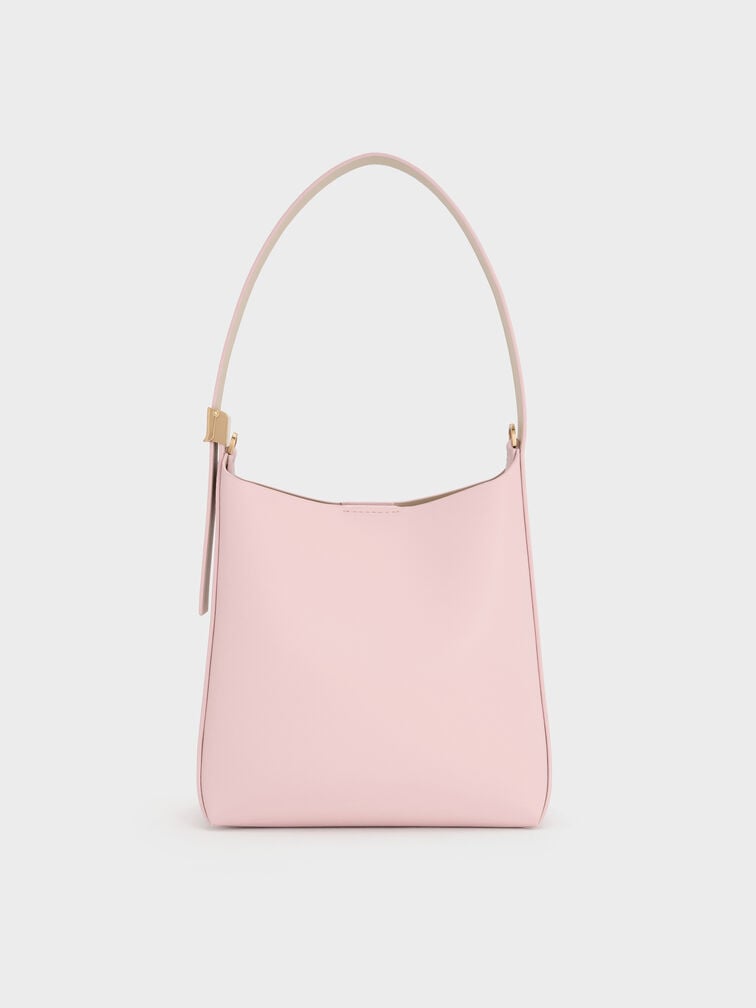 Edna Bucket Bag, Cotton Candy Pink, hi-res