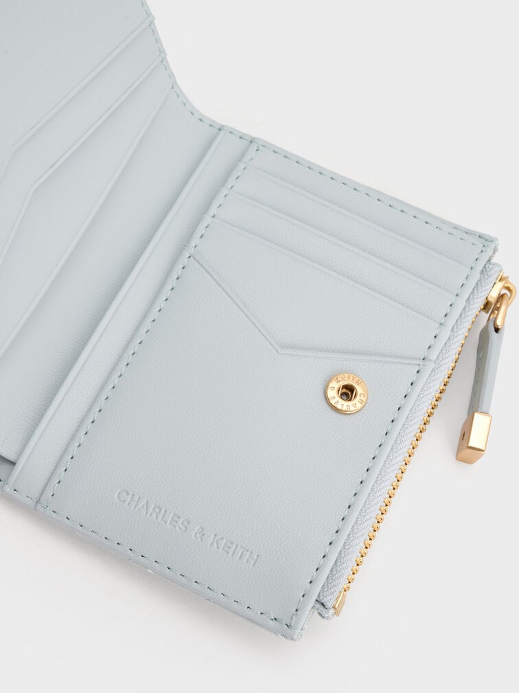 Duo Quilted Small Wallet, Sea Salt Blue, hi-res