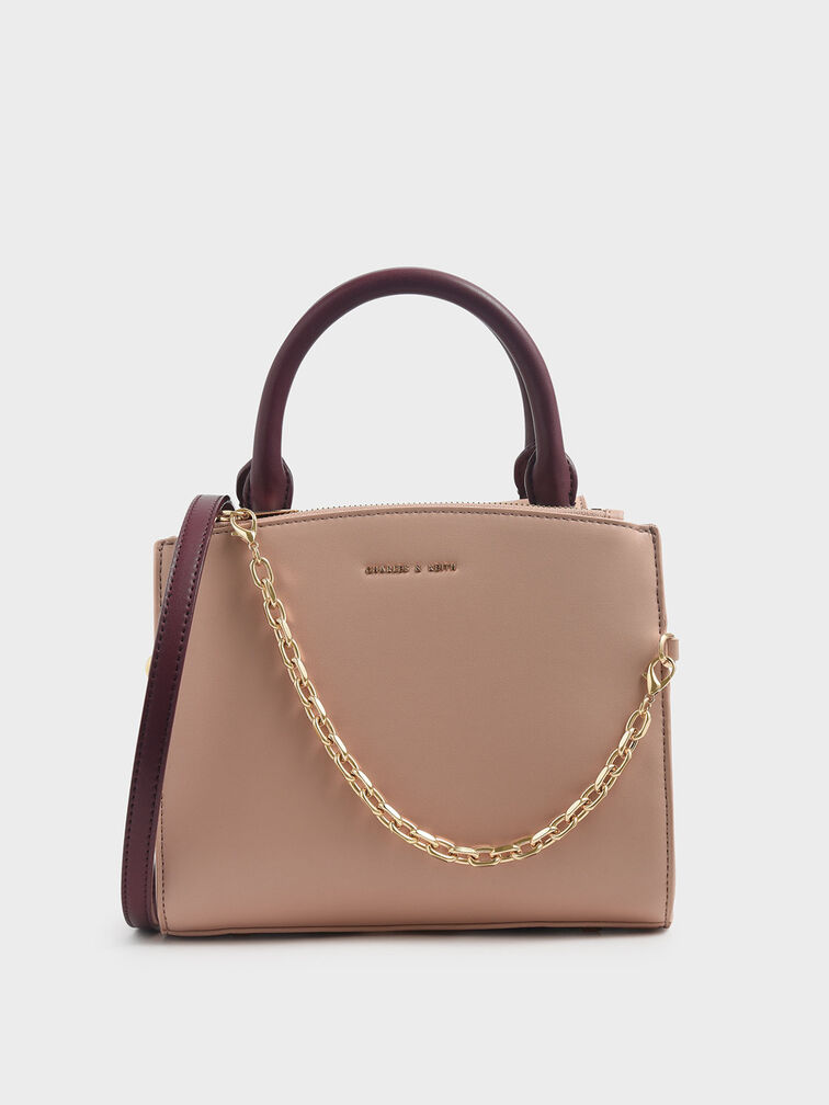 Chain Link Classic Handbag, Multi, hi-res