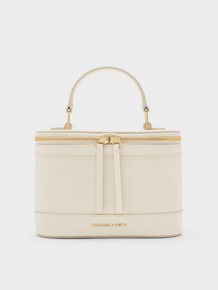 Enola Top Handle Vanity Bag, Cream, hi-res
