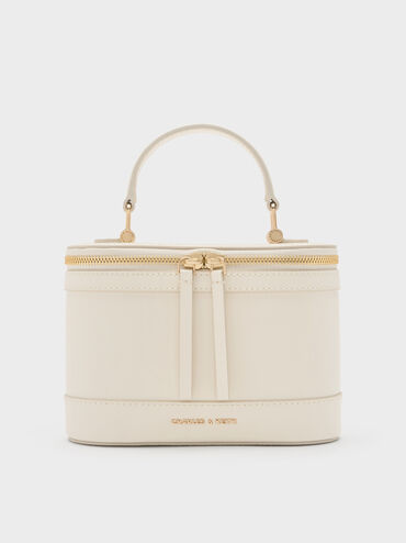Enola Top Handle Vanity Bag, Cream, hi-res