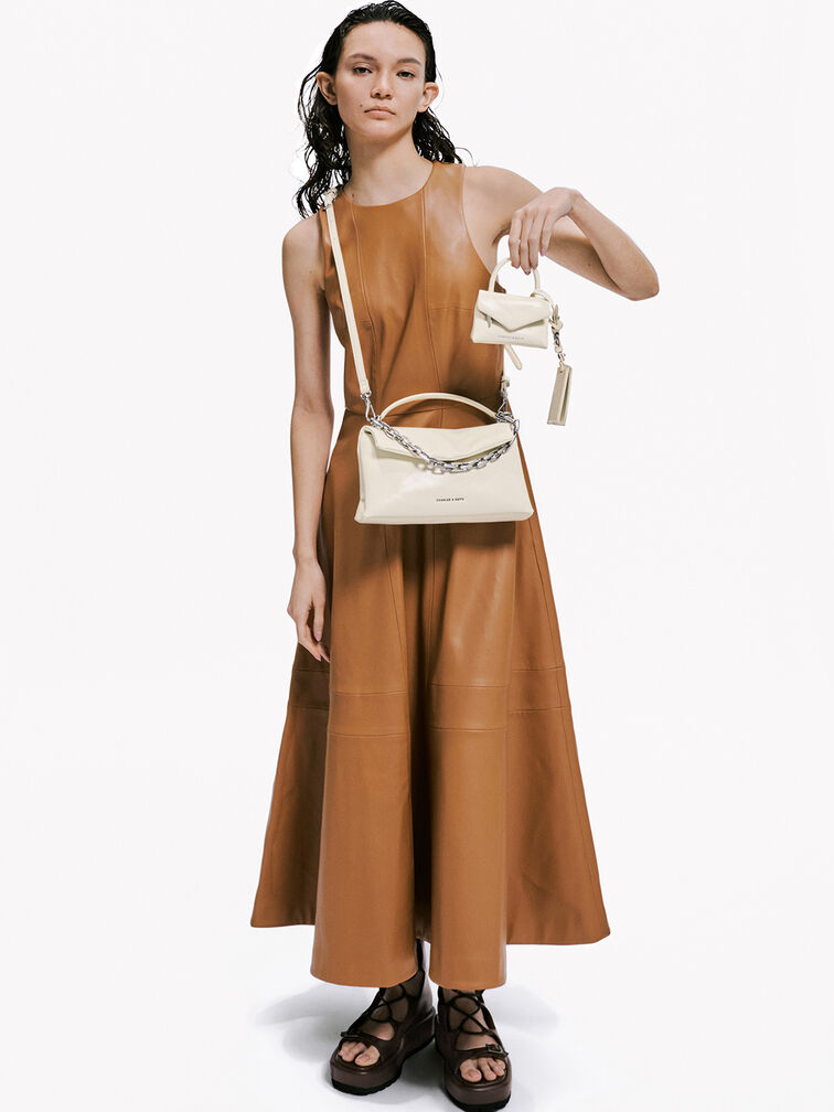 Andromeda Micro Bag Charm, Cream, hi-res