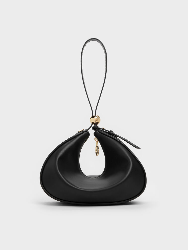 Jesmyn Chain Two-Way Bag, Black, hi-res