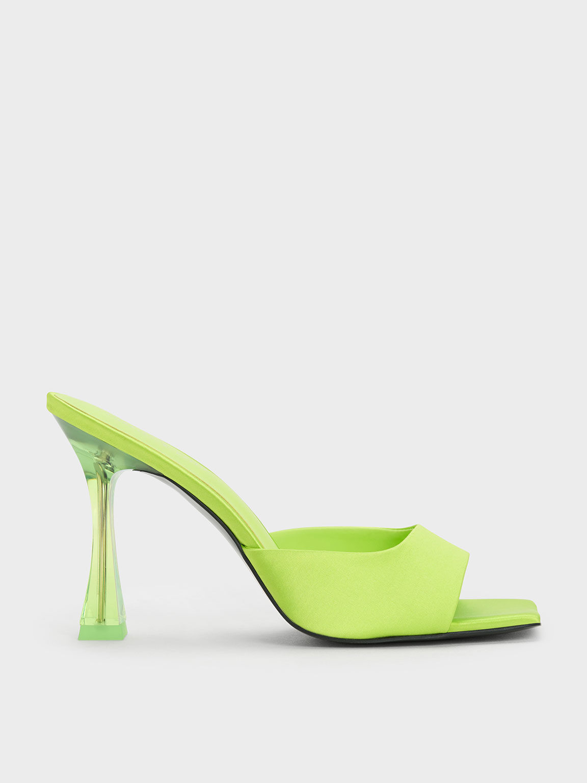 Lime green mule heels top