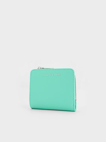 Zip Around Card Holder, Mint Green, hi-res